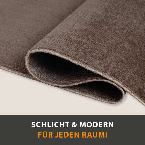 Teppich Palma Uni Kurzflor