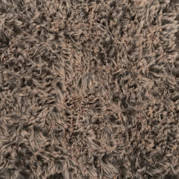 Hochflor-Teppich in braun-taupe mit einer kuscheligen, texturierten Oberfläche sorgt für Gemütlichkeit. Er ist ideal für individuelle Maßanfertigungen in Wohnräumen geeignet.