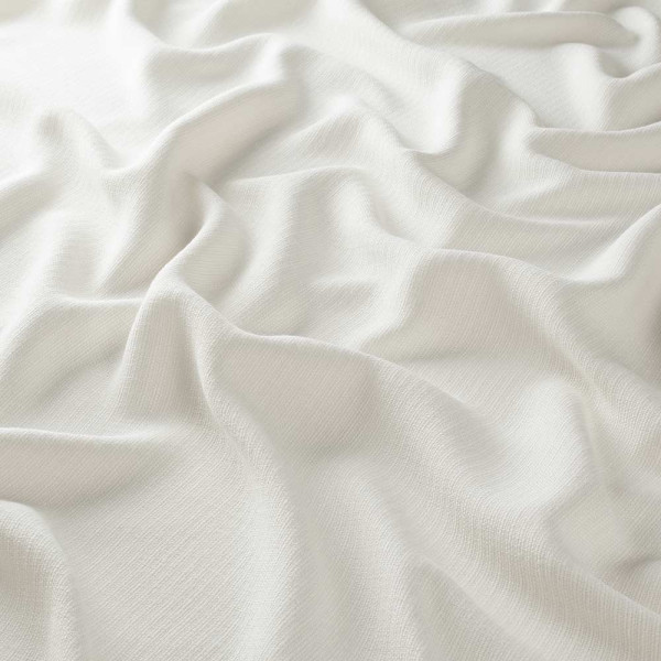 CARLUCCI Vorhangstoff Laid Bag 1739, Meterware, JAB, creme