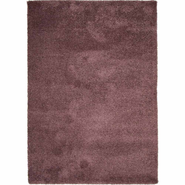 Hochfloriger Teppich in einem sanften Lila-Ton mit weicher Textur. Der Teppich eignet sich für individuelle Raumgestaltungen und vermittelt eine gemütliche Atmosphäre.