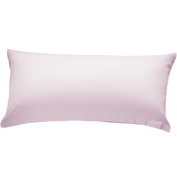 Kissenbezug aus Luxus-Satin in Puderfarbe. Der Bezug ist aus reiner Baumwolle gefertigt und hat die Maße 40 x 80 cm. Er bietet hohen Komfort und edles Design.