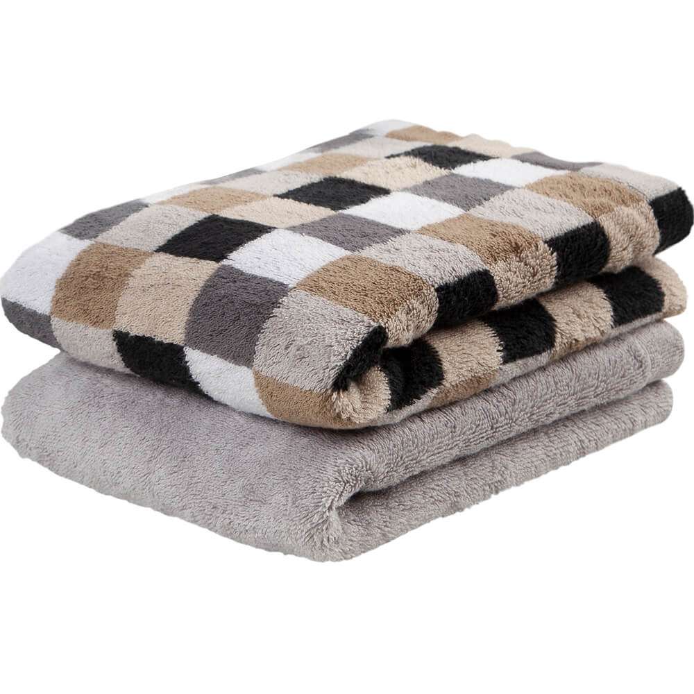 Cawö Asciugamano Noblesse 705 – 50x100 Cm, Spugna Di Qualità Con Strisce In Velluto, Prodotto In Germania, Certificato OEKO-TEX