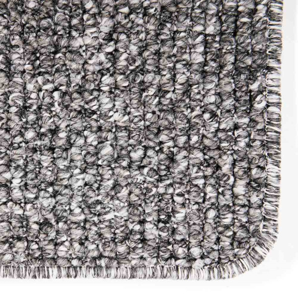 Teppich Harmony, Teppich nach Maß, grau, gekettelte Einfassung, Karpi, Knutzen Wohnen