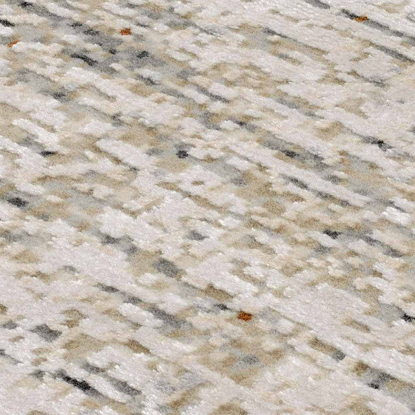 Moderner Teppich in creme-grau mit 3D-Effekt. Der Teppich hat verschiedene Größenoptionen von 80 x 150 cm bis 240 x 340 cm. Er kostet 760,00 € inkl. MwSt.