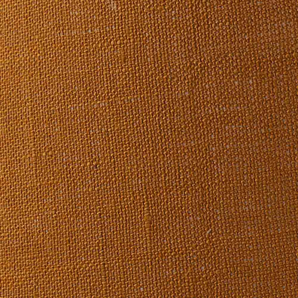 Ovaler Lampenschirm aus reinem Leinen in Curryfarbe mit einem Durchmesser von 29 cm. Er ist sofort versandfertig und kostet 7,99 € inkl. MwSt.