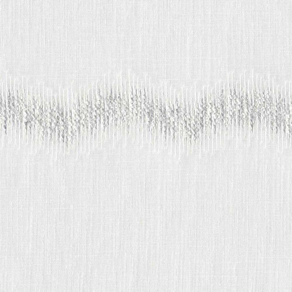 Rasch Vorhangstoff Santany 841, halbtransparent, graue Wellen, Meterware