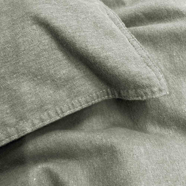 Flanell-Bettwäsche Stonewashed