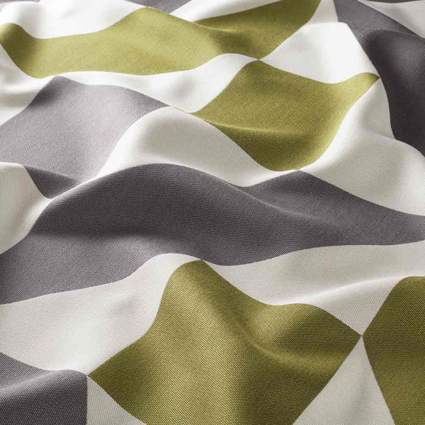 Vorhangstoff Behind the Scenc 1567, Carlucci, blickdicht, grau-grün