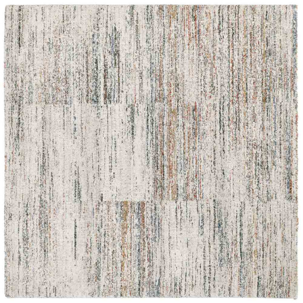 Hochflor-Teppich New Villa Lines in creme-multicolor zeigt verschiedene Streifen in sanften Farben. Der Teppich eignet sich für vielseitige Wohnkonzepte.