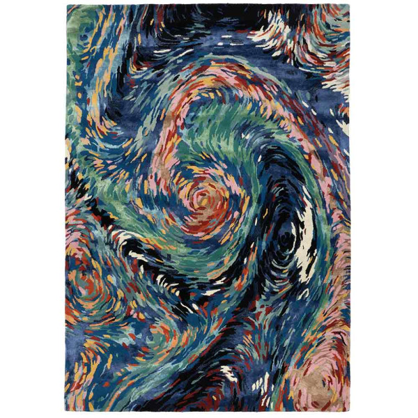 Designer-Teppich Flores, Kurzflorteppich, Knutzen Wohnen, multicolor, 200x300 cm
