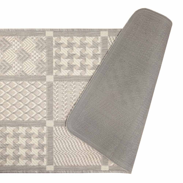 Küchenläufer Kacheln Silber