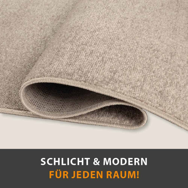 Teppich Palma Uni Kurzflor
