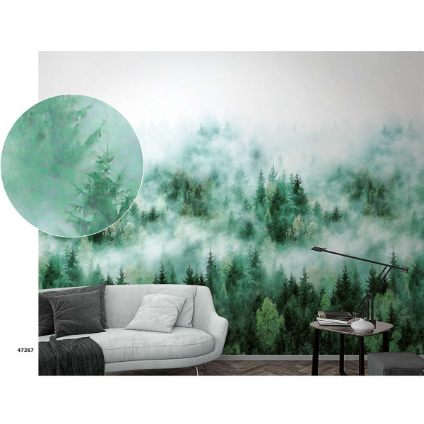 Wandbildtapete Nebelschwaden im Wald 47267KN
