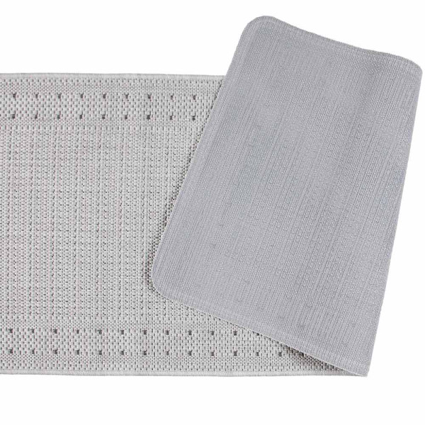 Küchenläufer Bordüre Silber