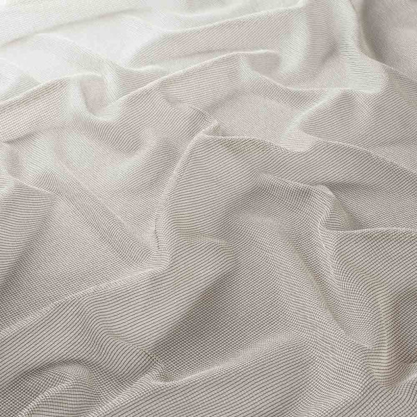 JAB Vorhangstoff Sato 6121, halbtransparent, strukturiert, taupe, Meterware