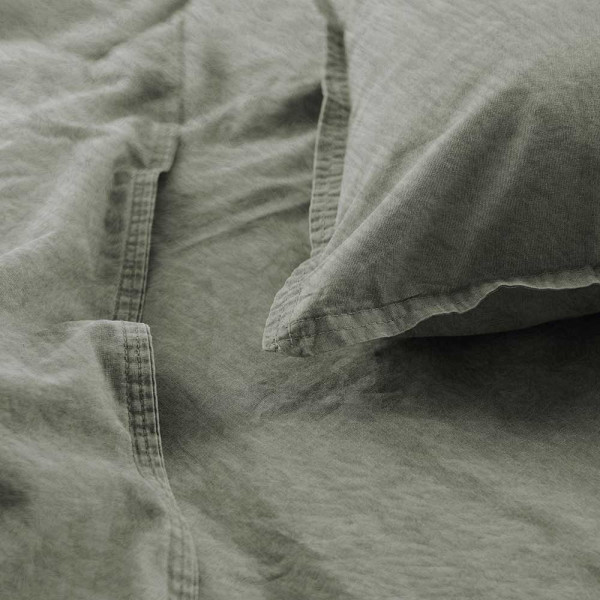 Flanell-Bettwäsche Stonewashed
