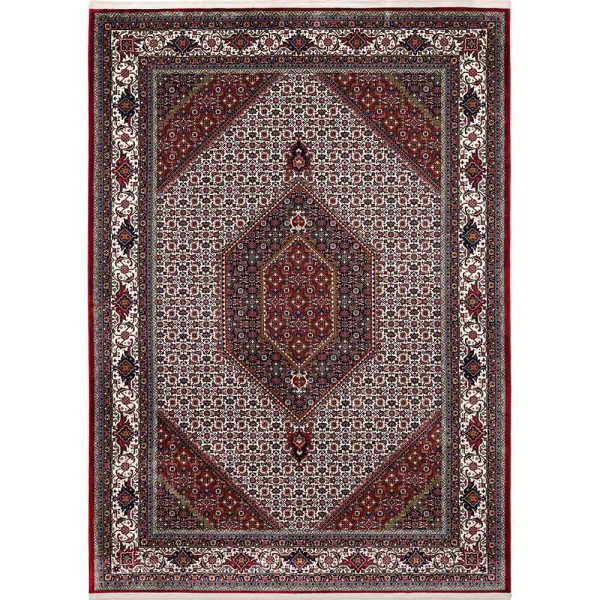 Orientteppich Bidjar Deluxe, creme-rot, 240x300cm, Knutzen Wohnen