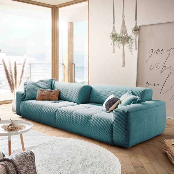 Cordsofa 4-Sitzer, Knutzen Wohnen, Paddock, petrol