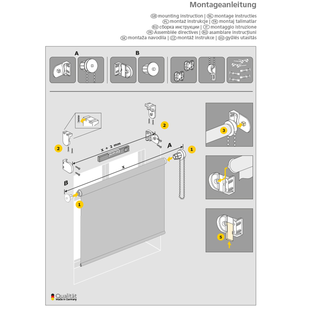 Energiespar-Rollo AMELIE, Verdunklung 180 | 62 Wohnen Knutzen cm… x