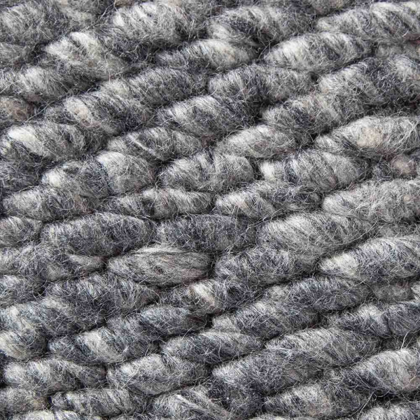 Woll-Teppich, Teppich nach Maß Pellworm 1, Flachgewebe, Knutzen Wohnen, grau, SyltErleben