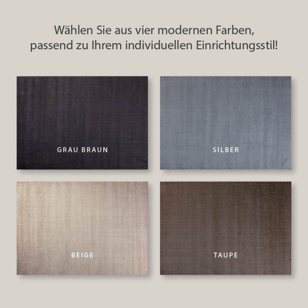 Teppich Palma Uni Kurzflor