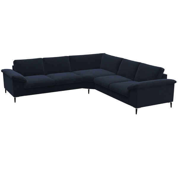 Braunes Ecksofa FIORE steht in einem modernen Design. Es bietet Platz zum Sitzen und Entspannen. Die Ausstattung umfasst weiche Kissen für zusätzlichen Komfort.
