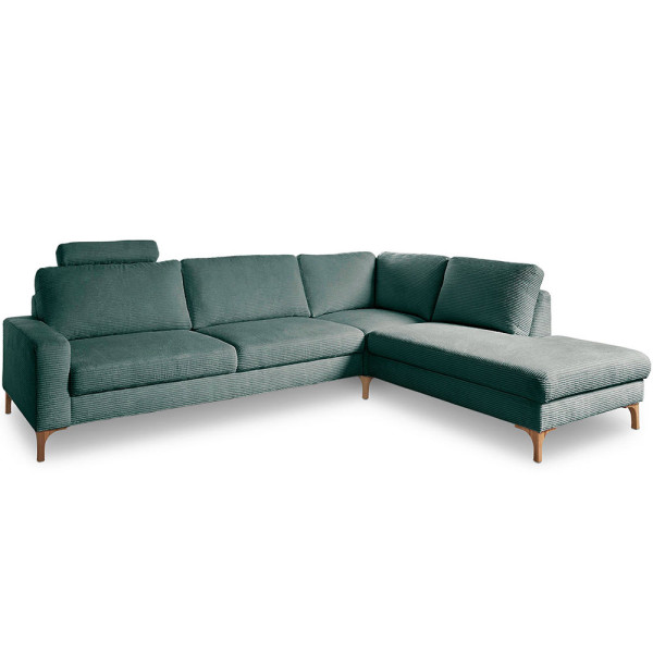 Cord-Ecksofa, Knutzen Wohnen, Coast, grün