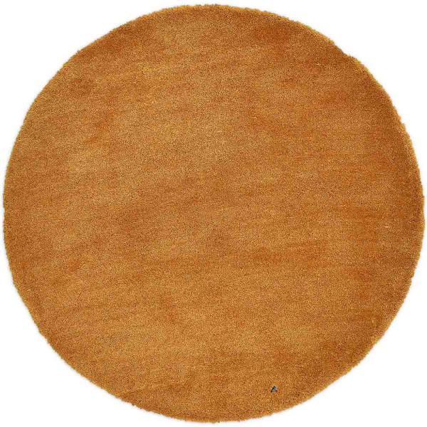 Designer-Teppich Cozy, Tom Tailor, Rund, Gold, Durchmesser 140cm, Knutzen Wohnen