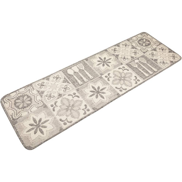 Küchenläufer Kacheln Grau