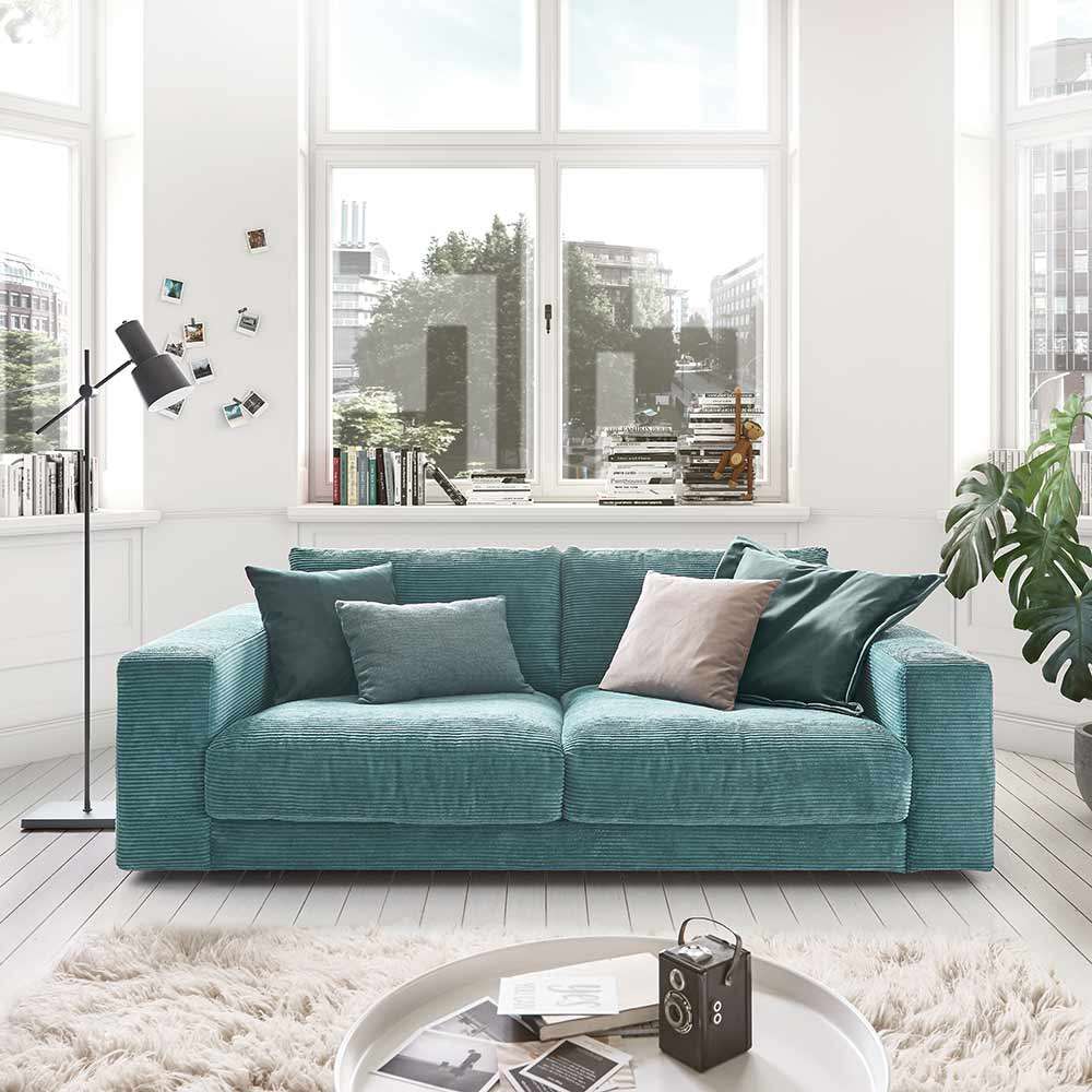 Cordsofa Seventies 3Sitzer cord taupe 230 Knutzen Wohnen