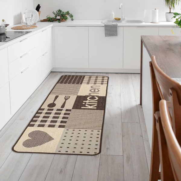 Küchenläufer Kitchen Braun