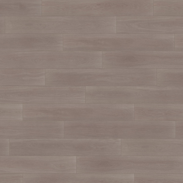 Calm Oak Ash Klick-Vinylboden zeigt eine gleichmäßige Verteilung von hellen und dunklen Holzmaserungen. Der Bodenbelag ist funktional und modern gestaltet, ideal für verschiedene Wohnräume.