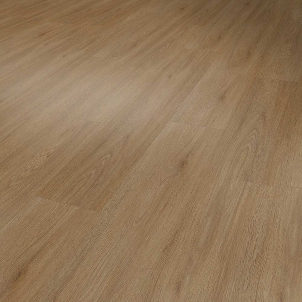 Brauner Klebe-Vinylboden mit Holzoptik. Die Textur zeigt durchgehende Holzmaserung und verschiedene Paneele. Er ist als Designboden von Gerflor für Innenräume konzipiert.