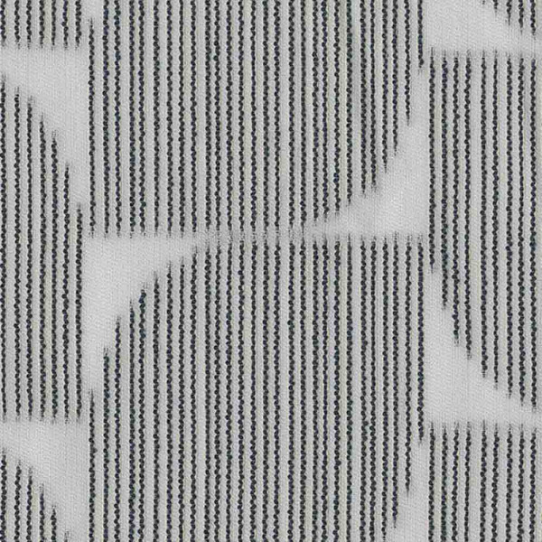 Rasch Vorhangstoff Cala 842, halbtransparent, Blätterdesign, blau, recycelt, Meterware