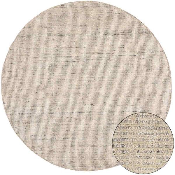 Teppich Smaragd, Beige, Rund, Durchmesser 190, Knutzen Wohnen