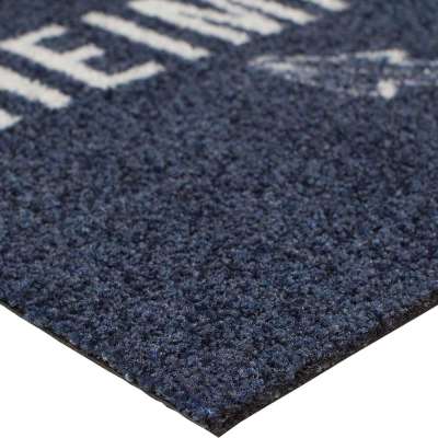 Fußmatte Heimathafen blue