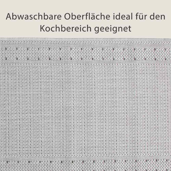 Küchenläufer Bordüre Silber