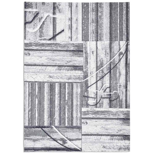 Designer-Teppich Keitum SA010, Knutzen Wohnen, grau, 160x230cm, Sansibar