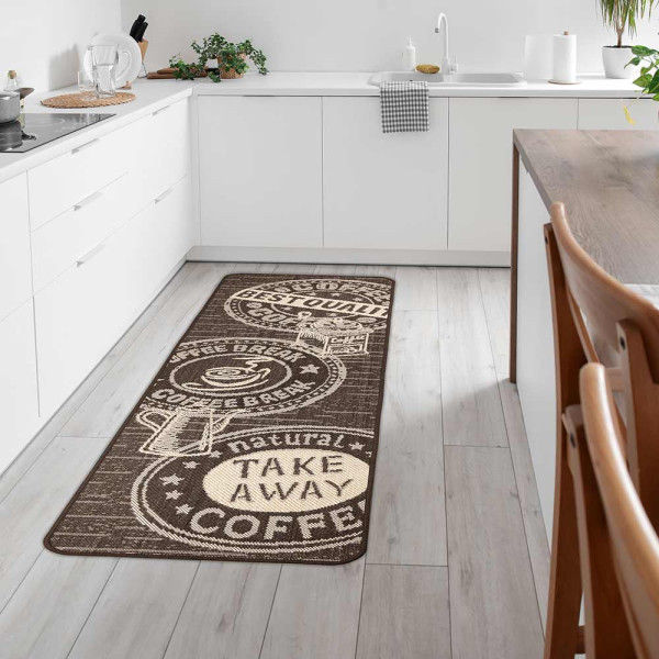 Küchenläufer Coffee Braun