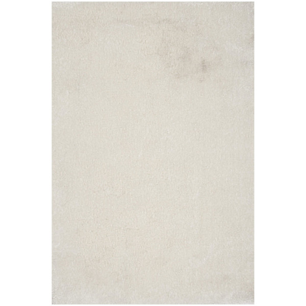 Kuschelweicher Hochflorteppich in Weiß mit flauschigem Material. Der Teppich bietet eine hohe Gemütlichkeit und eignet sich zur individuellen Gestaltung. Maße sind nach Kundenwunsch anpassbar.